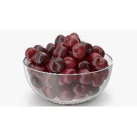 3D Cherries in a Glass Plate v 2